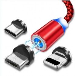 Magnetic USB cable.