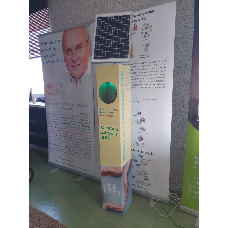 Autonomiczna kolumna do suchej dezynfekcji rąk KAS-O3FV