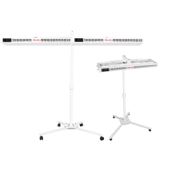 Stojak poziomy na dwie lampy.